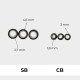 Silicone Micro-Rings - Dark Coffee