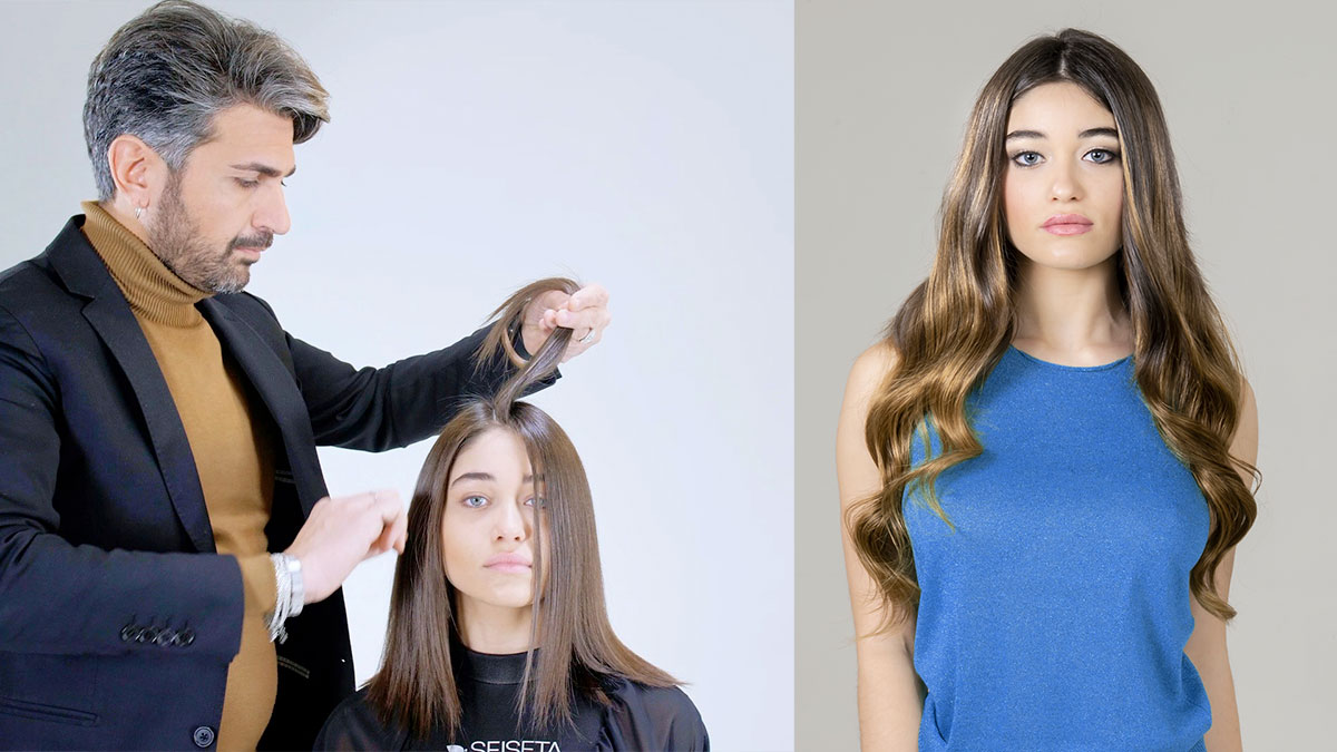 invisible hair extensions before and after